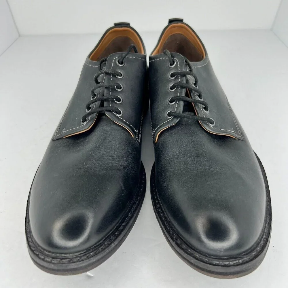 Lucky Brand Mens 115-20304 Black Hogan Leather LaceUp Size 10.5M Dress Shoes